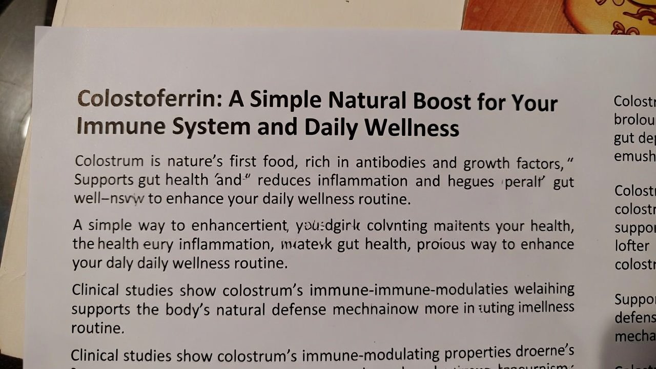 Colostoferrin Comprehensive Guide