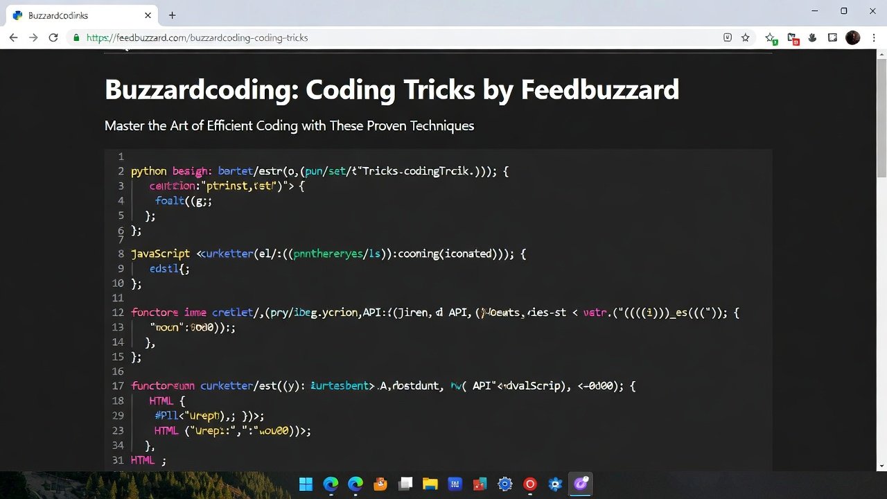 Buzzardcoding Coding Tricks by Feedbuzzard